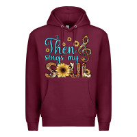 Burgundy then sings my soul Premium Hoodie - JahusDesignShop