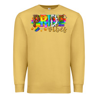 Antique Gold pride vibes Premium Sweatshirt - texasbilliewilder