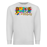 Dove Grey pride vibes Premium Sweatshirt - texasbilliewilder
