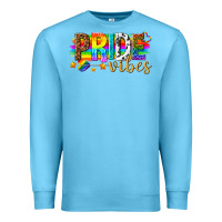 Ocean Blue pride vibes Premium Sweatshirt - texasbilliewilder