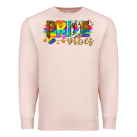 Pale Pink pride vibes Premium Sweatshirt - texasbilliewilder