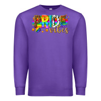 Purple pride vibes Premium Sweatshirt - texasbilliewilder