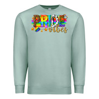 Seafoam pride vibes Premium Sweatshirt - texasbilliewilder