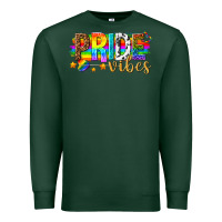 Sports Green pride vibes Premium Sweatshirt - texasbilliewilder
