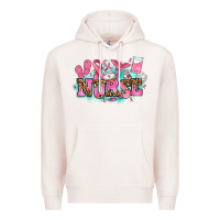 Pale Pink breast cancer nurse Premium Hoodie - AdoDesignShop