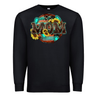 Black western mom Premium Sweatshirt - Zillion Design Studio