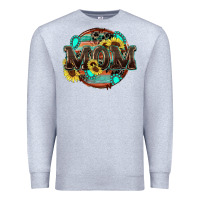 Heather Grey western mom Premium Sweatshirt - Zillion Design Studio