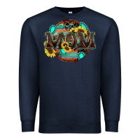 Navy western mom Premium Sweatshirt - Zillion Design Studio