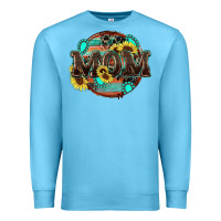 Ocean Blue western mom Premium Sweatshirt - Zillion Design Studio
