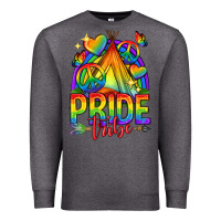 Charcoal Heather pride tribe lgbtq Premium Sweatshirt - texasbilliewilder