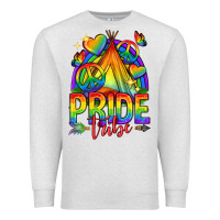 Oatmeal Heather pride tribe lgbtq Premium Sweatshirt - texasbilliewilder