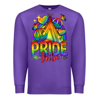 Purple pride tribe lgbtq Premium Sweatshirt - texasbilliewilder