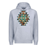 Heather Grey cowhide leopard gemstone aztec Premium Hoodie - JahusDesignShop