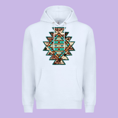 Cowhide Leopard Gemstone Aztec Premium Hoodie Designed By Jahusdesignshop