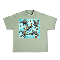Oil Green spinosaurus Urban Heavy Tee - Artiststas