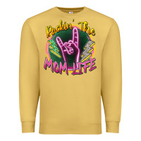 Antique Gold rockin' the mom life Premium Sweatshirt - Zillion Design Studio