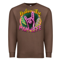 Chestnut rockin' the mom life Premium Sweatshirt - Zillion Design Studio
