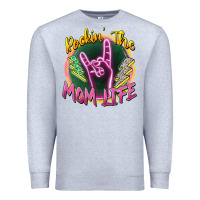 Heather Grey rockin' the mom life Premium Sweatshirt - Zillion Design Studio