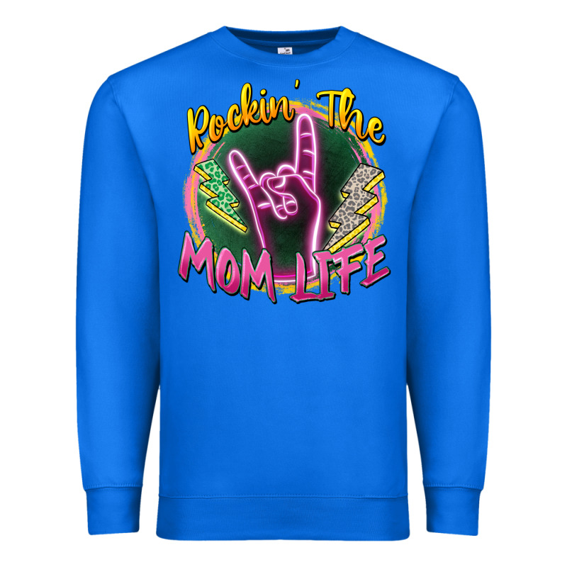 Rockin' The Mom Life Premium Sweatshirt by Zillion Design Studio | Teevron