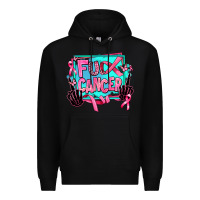Black fuck cancer Premium Hoodie - AdoDesignShop