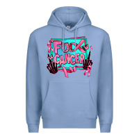 Colony Blue fuck cancer Premium Hoodie - AdoDesignShop