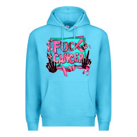 Ocean Blue fuck cancer Premium Hoodie - AdoDesignShop