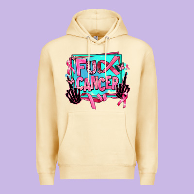 Fuck Cancer Premium Hoodie Designed By Adodesignshop