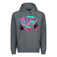 Rock fuck cancer Premium Hoodie - AdoDesignShop