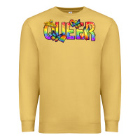 Antique Gold queer pride lgbtq Premium Sweatshirt - texasbilliewilder