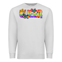 Dove Grey queer pride lgbtq Premium Sweatshirt - texasbilliewilder