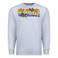 Heather Grey queer pride lgbtq Premium Sweatshirt - texasbilliewilder