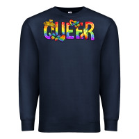 Navy queer pride lgbtq Premium Sweatshirt - texasbilliewilder