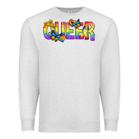Oatmeal Heather queer pride lgbtq Premium Sweatshirt - texasbilliewilder