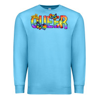 Ocean Blue queer pride lgbtq Premium Sweatshirt - texasbilliewilder