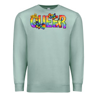 Seafoam queer pride lgbtq Premium Sweatshirt - texasbilliewilder