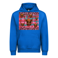 Cobalt highland cow valentines Urban Hoodie - JahusDesignShop