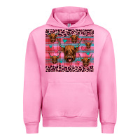 Fuchsia Pink highland cow valentines Urban Hoodie - JahusDesignShop