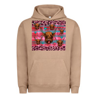 Pigment Burro highland cow valentines Urban Hoodie - JahusDesignShop