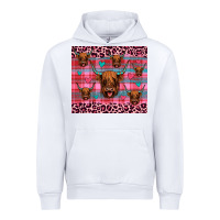 White highland cow valentines Urban Hoodie - JahusDesignShop