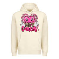 Sandshell hey cancer with middle fingers Premium Hoodie - AdoDesignShop