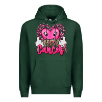 Hey Cancer With Middle Fingers Premium Hoodie | Teevron