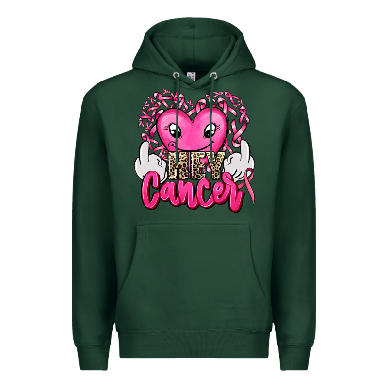 Hey Cancer With Middle Fingers Premium Hoodie by AdoDesignShop | Teevron