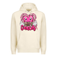 Tofu hey cancer with middle fingers Premium Hoodie - AdoDesignShop
