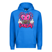 True Royal hey cancer with middle fingers Premium Hoodie - AdoDesignShop