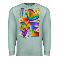 Seafoam pride love Premium Sweatshirt - texasbilliewilder