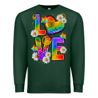 Sports Green pride love Premium Sweatshirt - texasbilliewilder