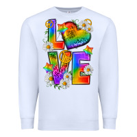White pride love Premium Sweatshirt - texasbilliewilder
