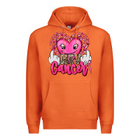 Carrot hey cancer with middle fingers Premium Hoodie - AdoDesignShop
