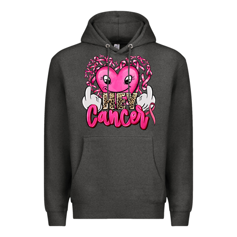Hey Cancer With Middle Fingers Premium Hoodie by AdoDesignShop | Teevron