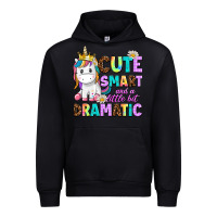 Black cute smart and a little bit dramatic unicorn Urban Hoodie - AdoDesignShop